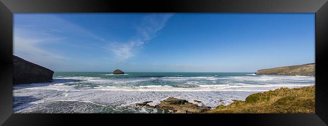  Trebarwith Strand Framed Print by David Wilkins