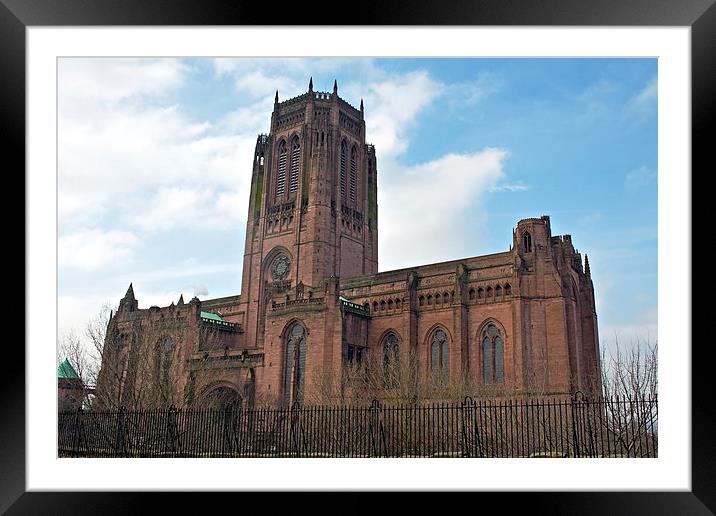 Liverpool Anglican Cathedral Framed Mounted Print by ken biggs