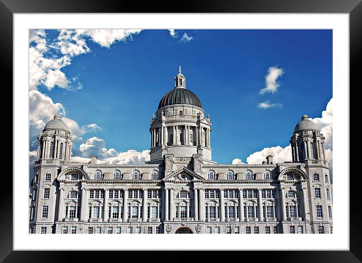 Port of Liverpool building Framed Mounted Print by ken biggs