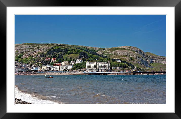 Hotels and guest houses on Great Orme, Llandudno,  Framed Mounted Print by ken biggs
