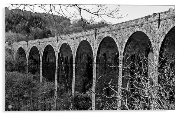  Shilla Mill Viaduct Acrylic by Helen Northcott