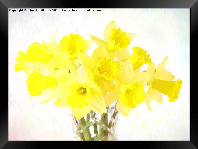 Daffodils Framed Print by Julie Woodhouse
