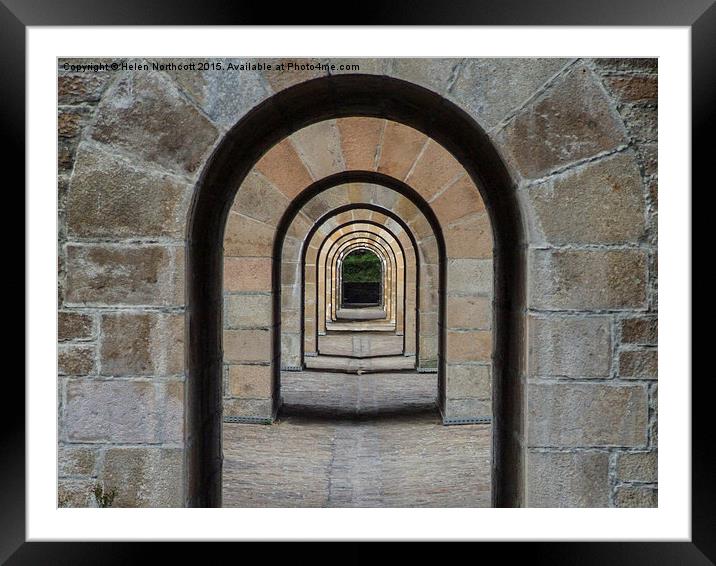  Receding Arches Framed Mounted Print by Helen Northcott
