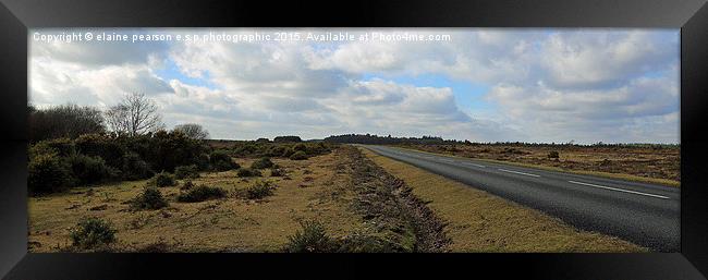  The long road Framed Print by Elaine Pearson