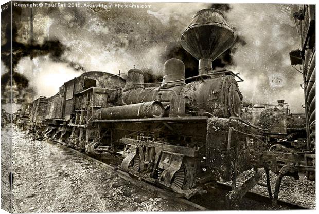 locomotive Canvas Print by Paul Fell