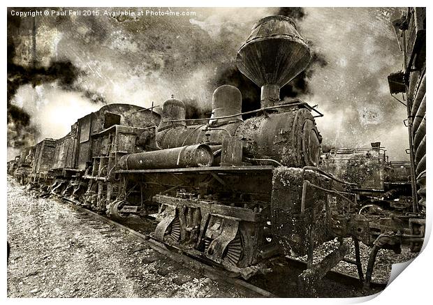 locomotive Print by Paul Fell