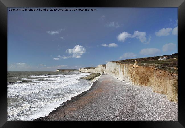  From Birling Gap to Cuckmere Haven, the Seven Sis Framed Print by Michael Chandler