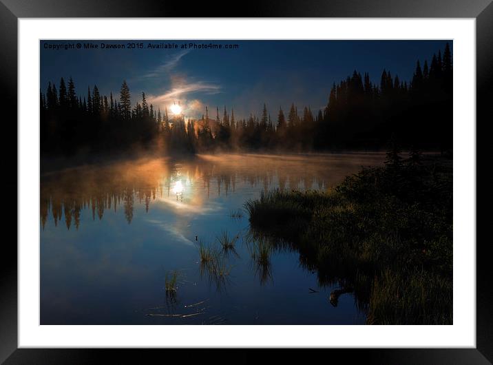 Daybreak Framed Mounted Print by Mike Dawson