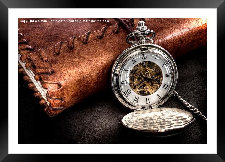  Pocket Watch Framed Mounted Print by Gavin Liddle