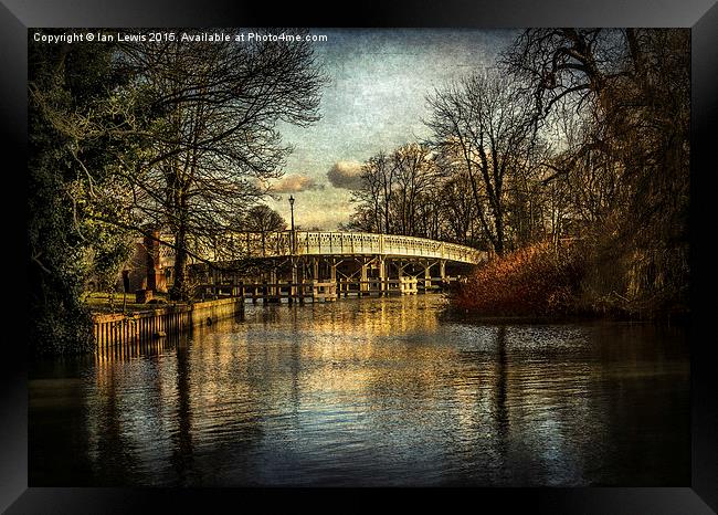  Whitchurch on Thames Toll Bridge Framed Print by Ian Lewis