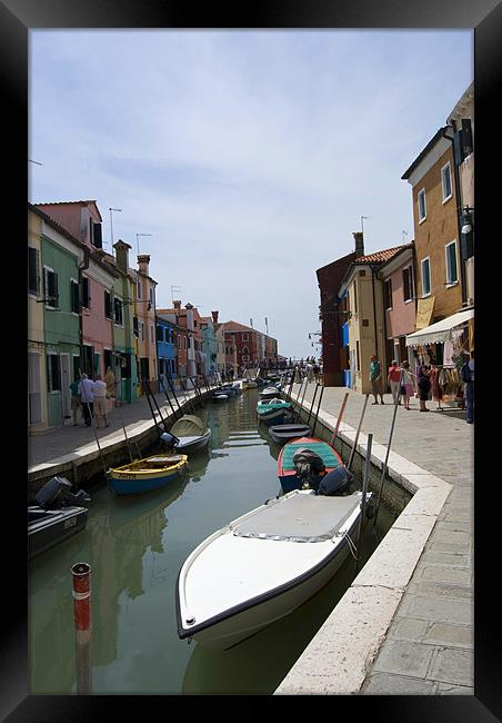 Burano Framed Print by Michael Carn