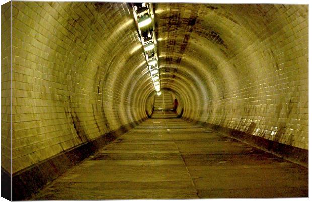  Greenwich Tunnel Canvas Print by sylvia scotting
