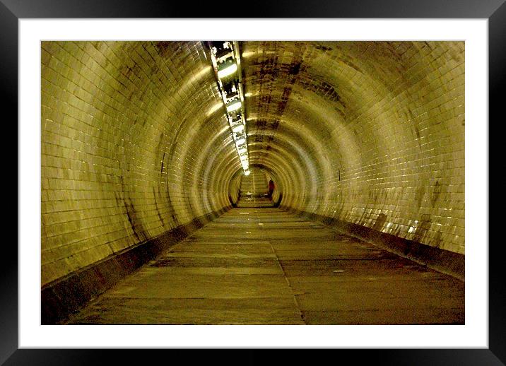  Greenwich Tunnel Framed Mounted Print by sylvia scotting