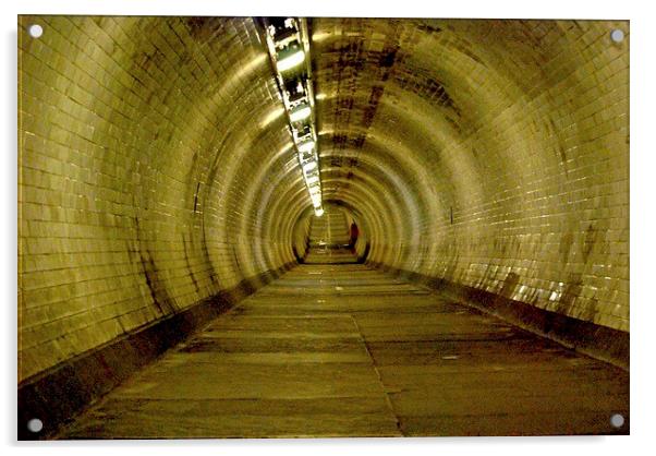  Greenwich Tunnel Acrylic by sylvia scotting
