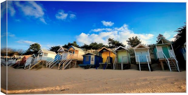  North Norfolk Beach Huts Canvas Print by Broadland Photography