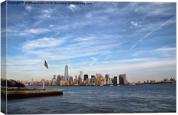 New York harbour Canvas Print by Matthew Bates