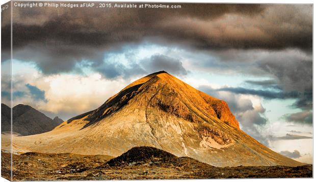  One of Skye's Red Cuillins Canvas Print by Philip Hodges aFIAP ,