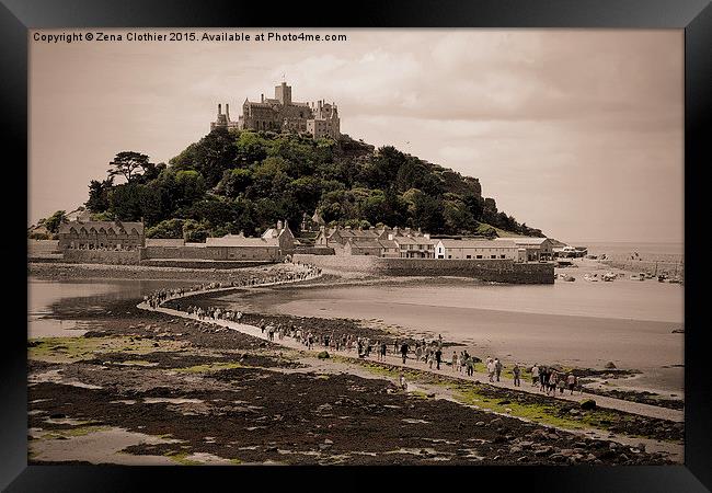 St Michael on the Mount Framed Print by Zena Clothier