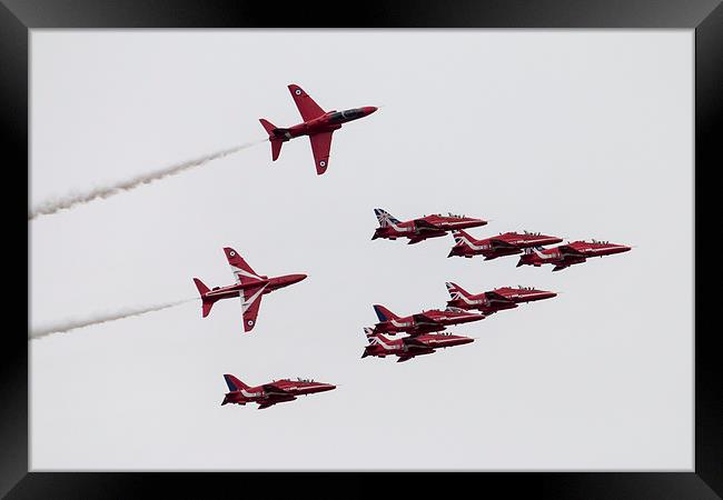 Reds Roll Out  Framed Print by J Biggadike