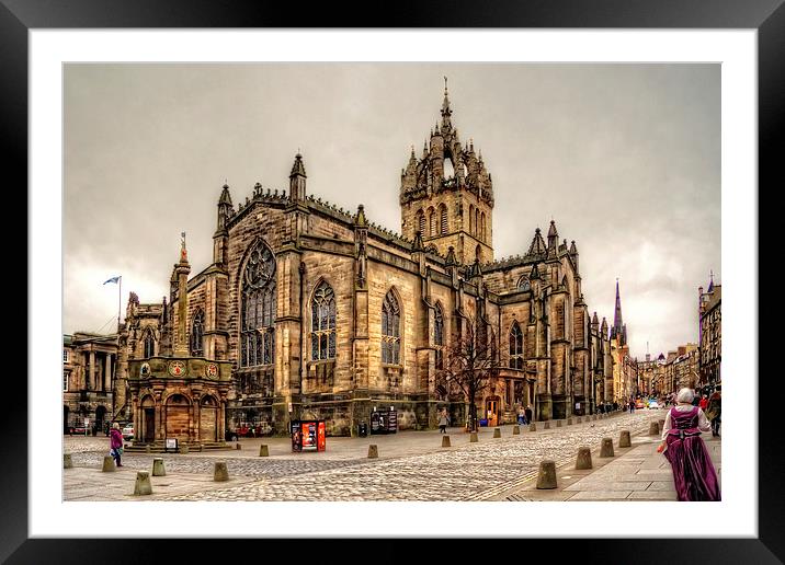 High Kirk of Edinburgh Framed Mounted Print by Tom Gomez