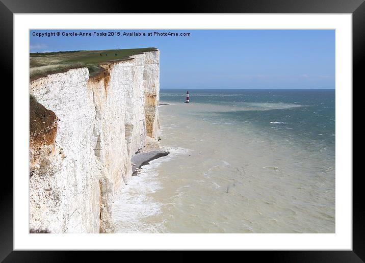   Seven Sisters From The Top Of The Cliffs Framed Mounted Print by Carole-Anne Fooks