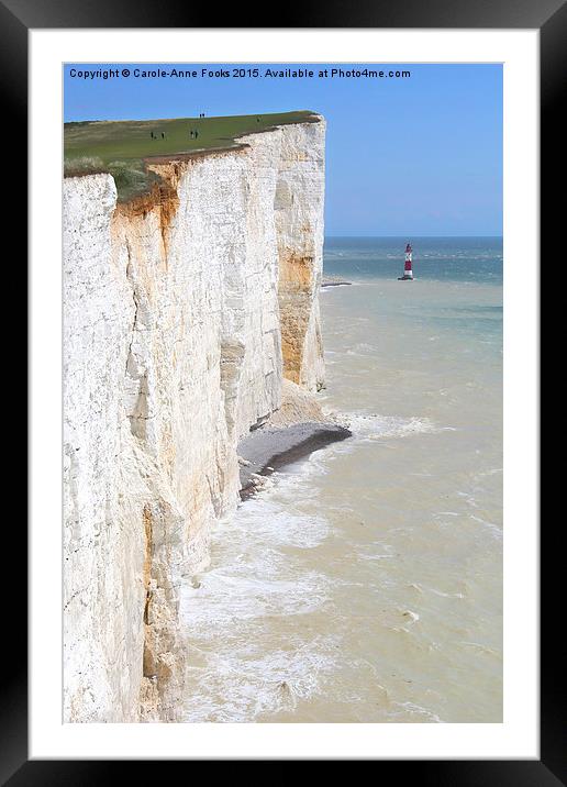  Seven Sisters From The Top Of The Cliffs Framed Mounted Print by Carole-Anne Fooks