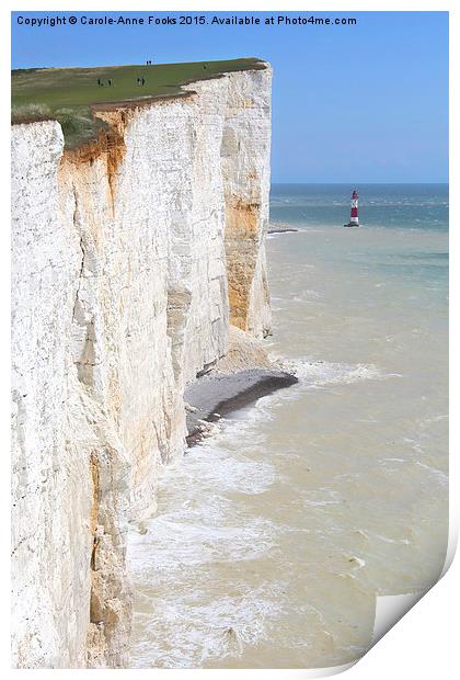  Seven Sisters From The Top Of The Cliffs Print by Carole-Anne Fooks