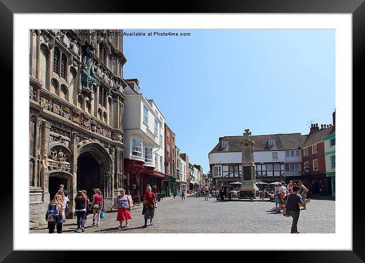  Canterbury, Kent Framed Mounted Print by Carole-Anne Fooks
