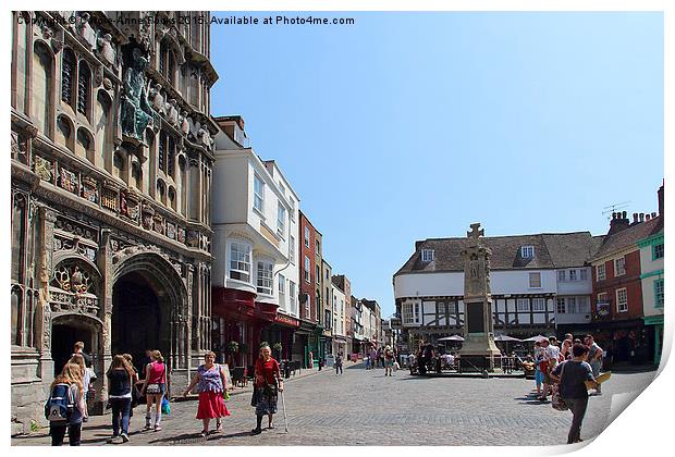  Canterbury, Kent Print by Carole-Anne Fooks