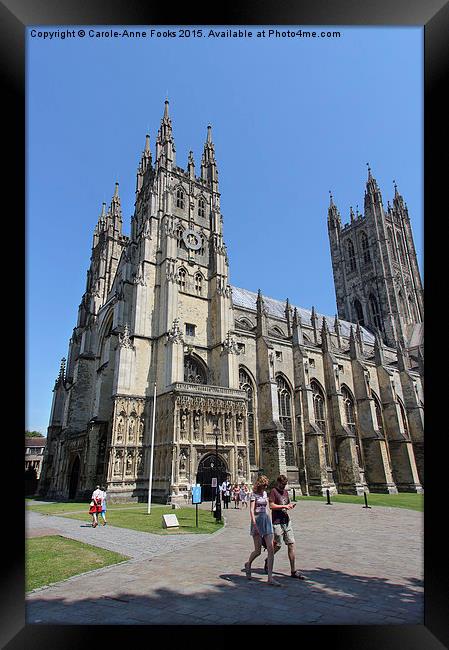   Canterbury Cathedral, Kent, England Framed Print by Carole-Anne Fooks