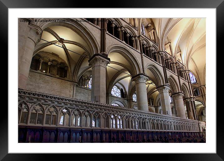  Canterbury Cathedral, Kent, England Framed Mounted Print by Carole-Anne Fooks