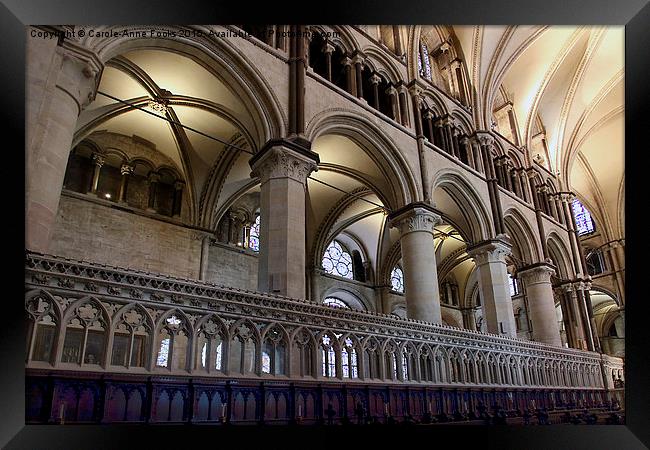  Canterbury Cathedral, Kent, England Framed Print by Carole-Anne Fooks