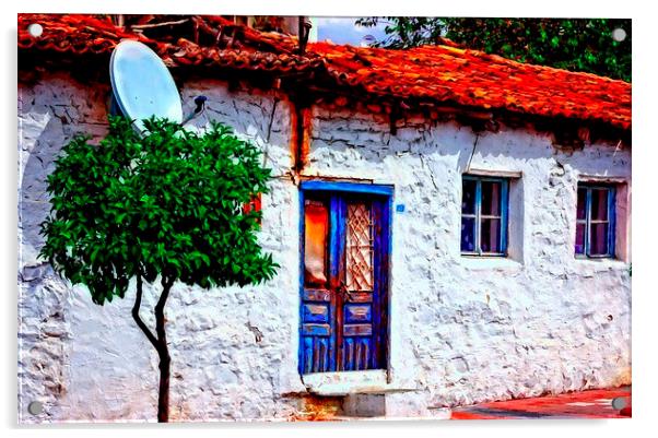 Turkish village house Acrylic by ken biggs