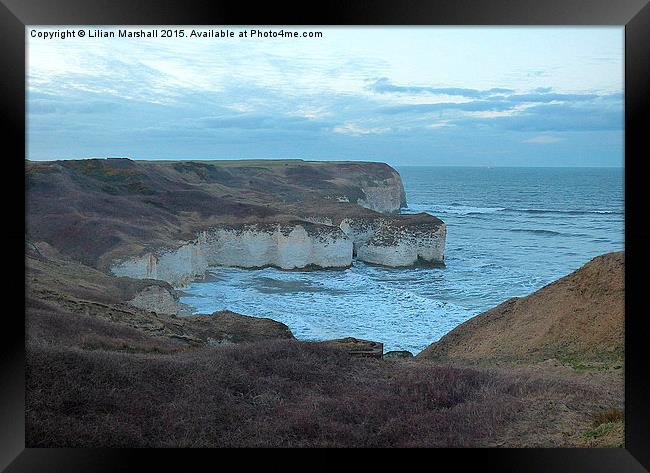  The Cove Flamborough. Framed Print by Lilian Marshall