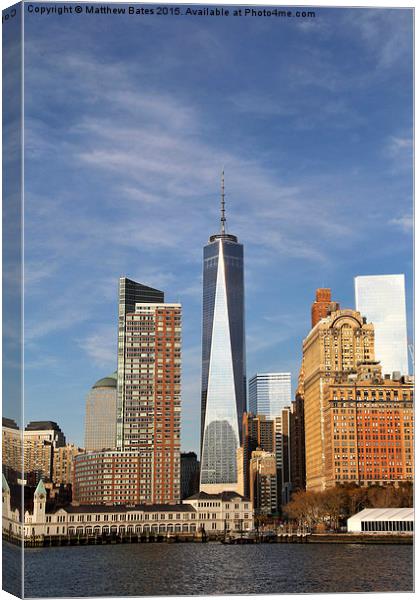 Freedom Tower Canvas Print by Matthew Bates