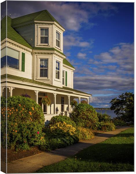 Le Vieux Presbytere, Bouctouche, New Brunswick, Ca Canvas Print by Mark Llewellyn