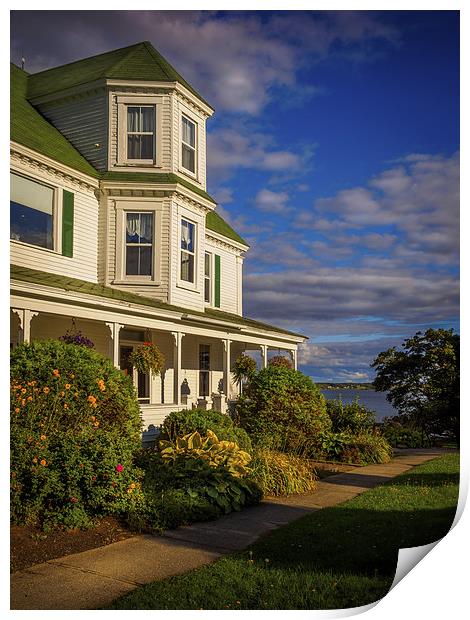 Le Vieux Presbytere, Bouctouche, New Brunswick, Ca Print by Mark Llewellyn