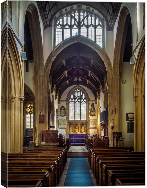 St Cyriac Church, Lacock, England, UK Canvas Print by Mark Llewellyn