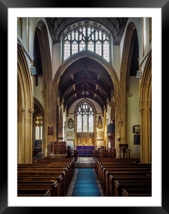 St Cyriac Church, Lacock, England, UK Framed Mounted Print by Mark Llewellyn