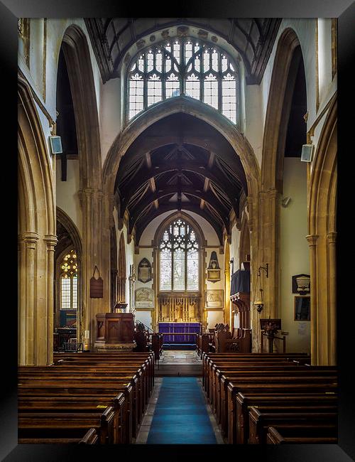 St Cyriac Church, Lacock, England, UK Framed Print by Mark Llewellyn