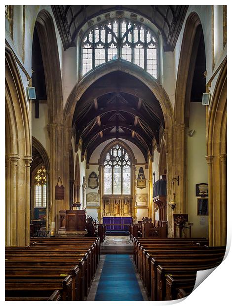 St Cyriac Church, Lacock, England, UK Print by Mark Llewellyn