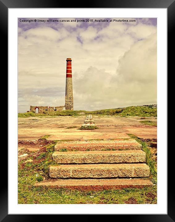  Steps To A Bygone Industrial Age Framed Mounted Print by Linsey Williams