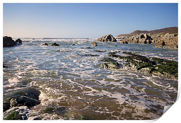  Combesgate Beach, Woolacombe. Print by Dave Wilkinson North Devon Ph