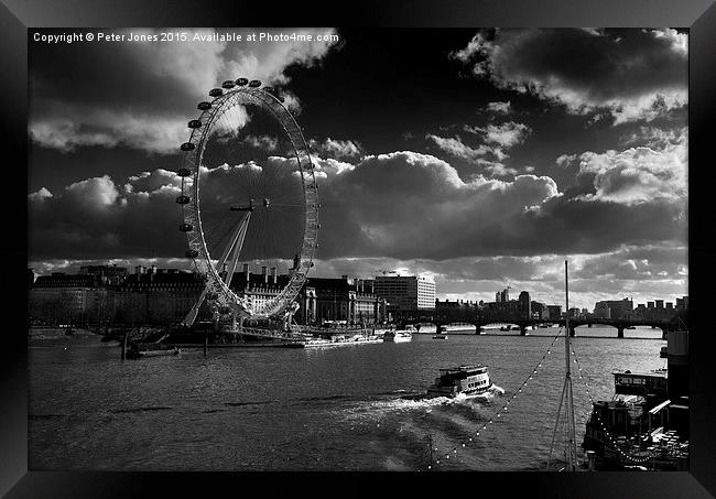  The London Eye Framed Print by Peter Jones