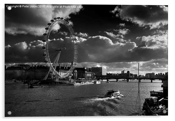 The London Eye Acrylic by Peter Jones