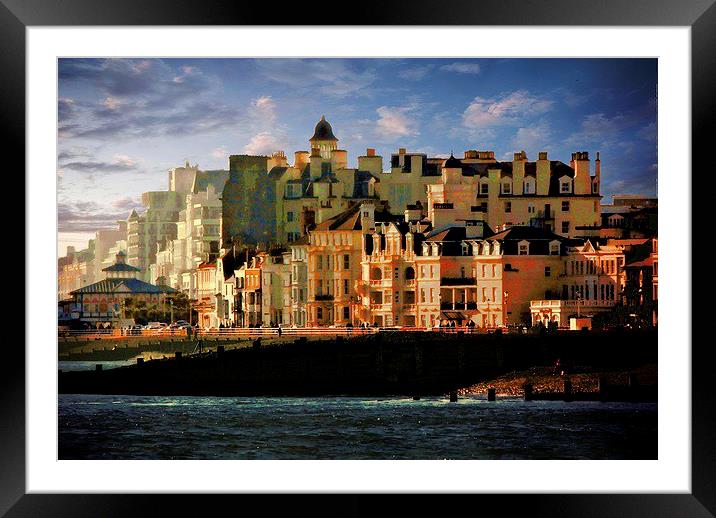  Eastbourne in the sun Framed Mounted Print by sylvia scotting