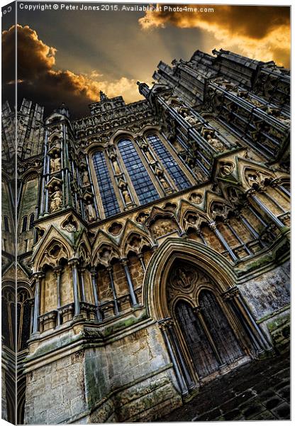  Dynamic Wells Cathedral Canvas Print by Peter Jones