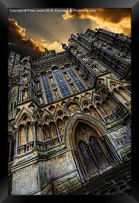  Dynamic Wells Cathedral Framed Print by Peter Jones
