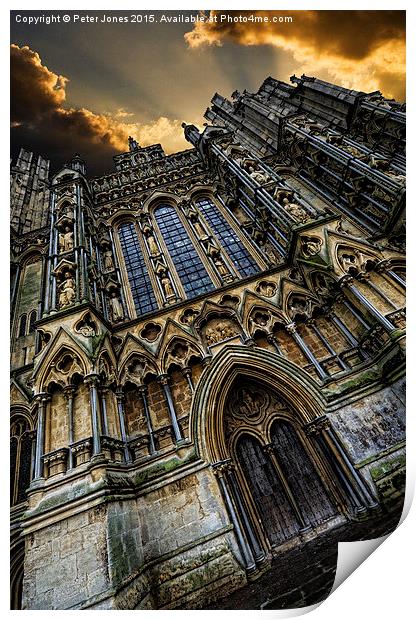  Dynamic Wells Cathedral Print by Peter Jones