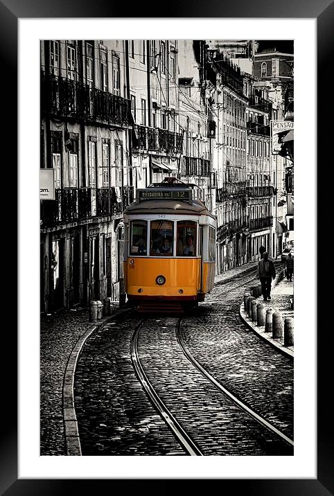  Narrow Streets of Lisbon Framed Mounted Print by Broadland Photography